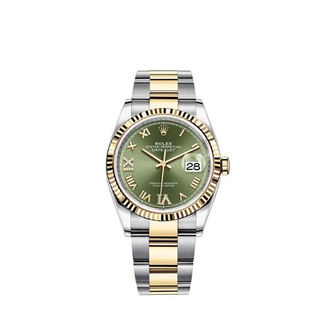 rolex cadran jaune|Montre Rolex Datejust 36 : acier Oystersteel et or jaune.